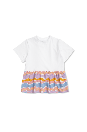 Camiseta de materiales combinados
