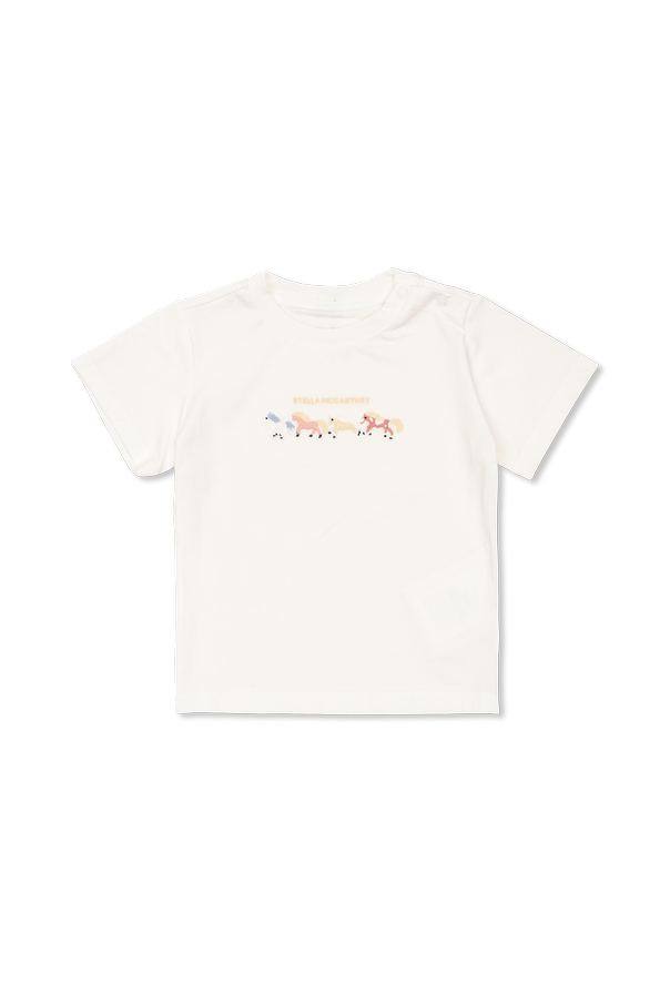 T-shirt with embroidered logo od Stella McCartney Kids