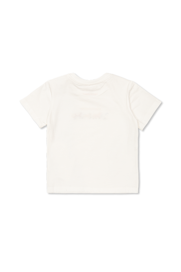 Stella McCartney Kids T-shirt z wyszytym logo