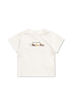 Camiseta con logo bordado