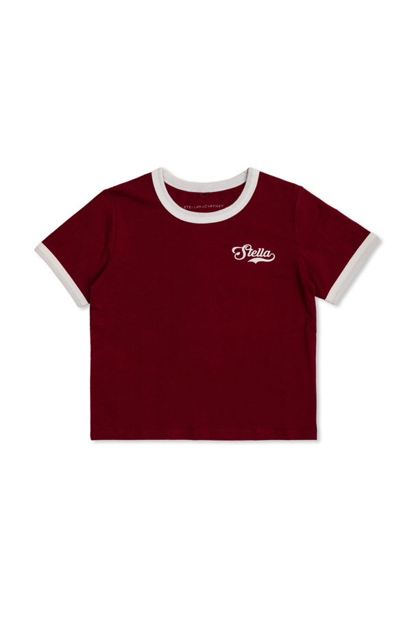 T-shirt with embroidered logo od Stella McCartney Kids
