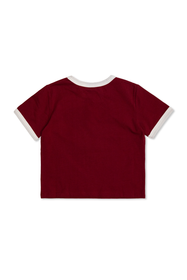 Stella McCartney Kids T-shirt z wyszytym logo