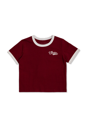 T-shirt with embroidered logo