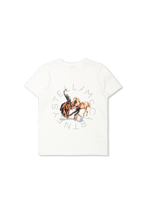 T-shirt with a colorful print