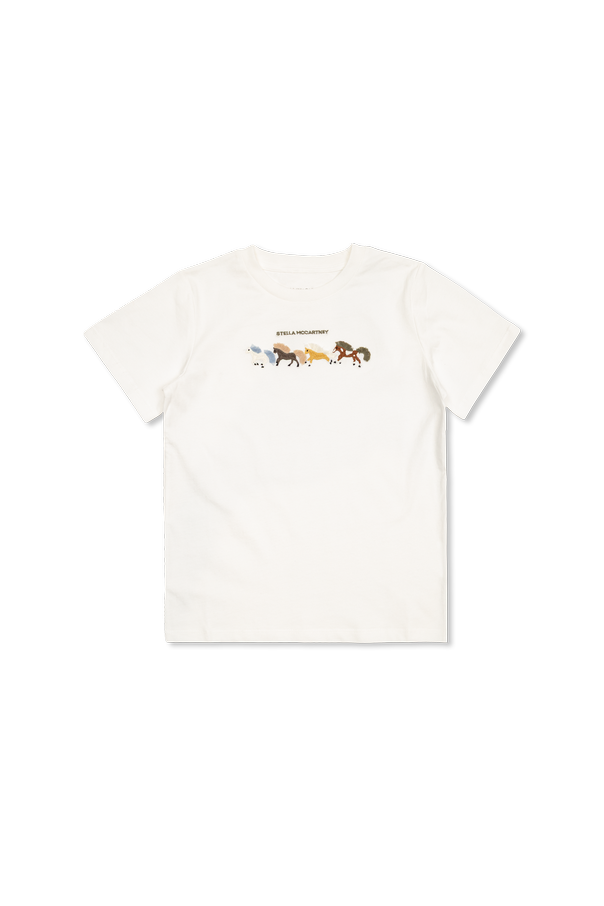 T-shirt with colorful embroidery od Stella McCartney Kids