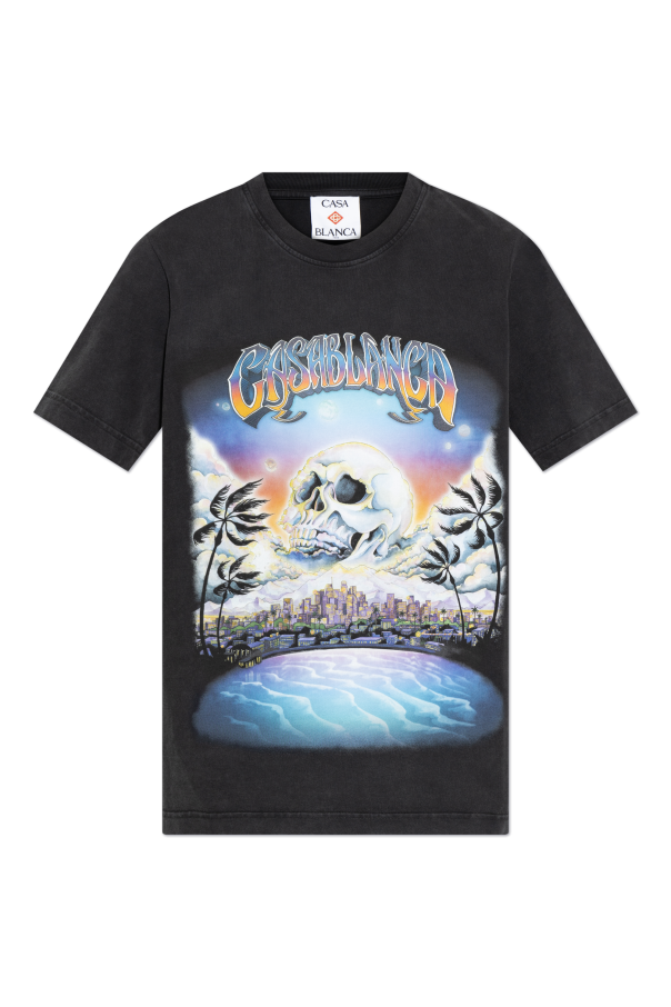 T-shirt with colorful print od Casablanca