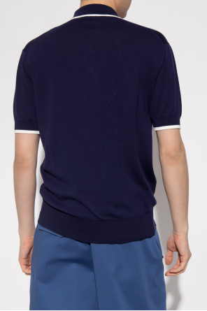 Etro contrast-panel dapper sleeved polo shirt