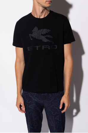 Etro Logo-embroidered T-shirt