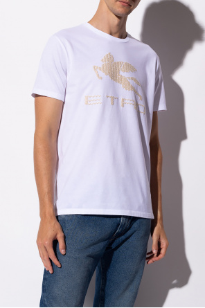 Etro Logo-embroidered T-shirt