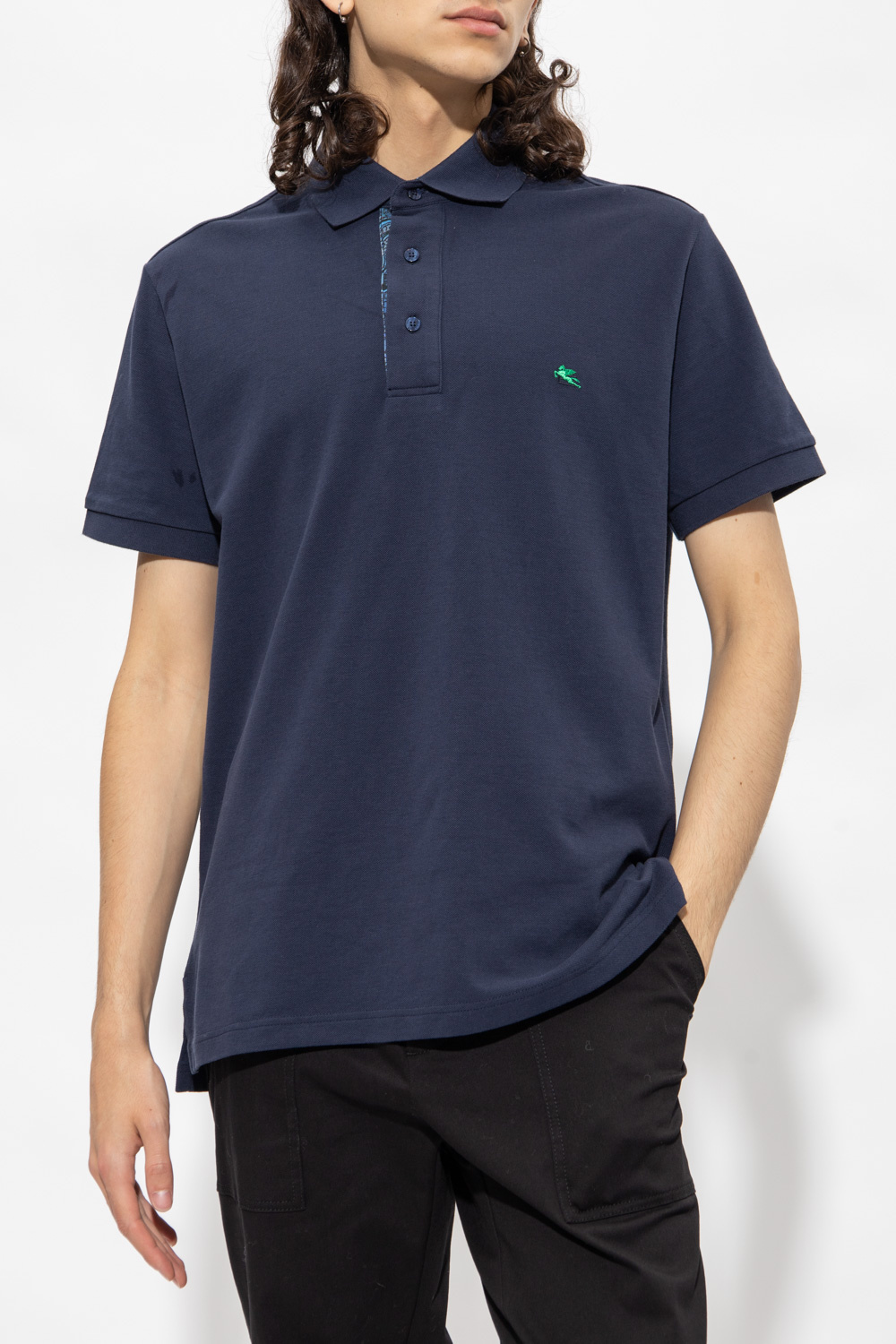 Etro Fit polo shirt with logo