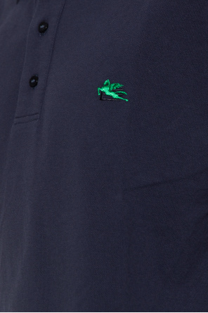 Etro Polo Ralph Lauren Kartenetui aus Leder in Schwarz mit silberfarbenem Folienlogo