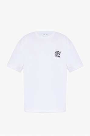 tie back logo print T-shirt