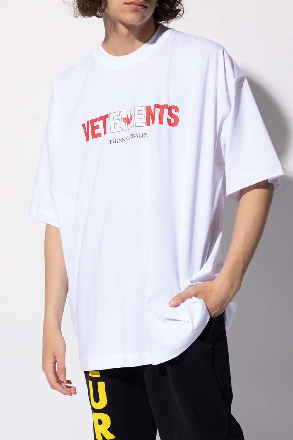 shirt VETEMENTS - White Printed T - IetpShops GB - Mens Flannel Button-Down  Shirt