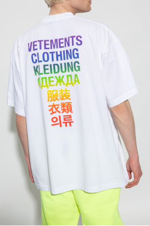 VETEMENTS logo-embroidered organic cotton shirt