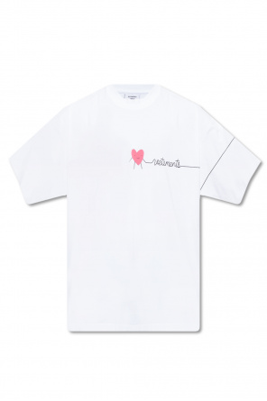Vision Of Super Kids Flames print T-shirt White