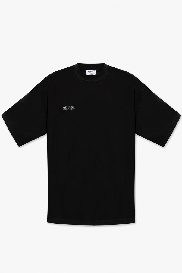 VETEMENTS T-shirt Gemusterter with inside-out effect