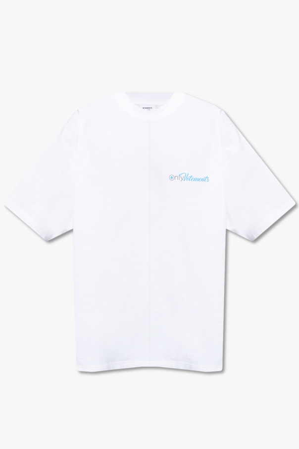 VETEMENTS Burberry Kids short-sleeve logo print shirt White