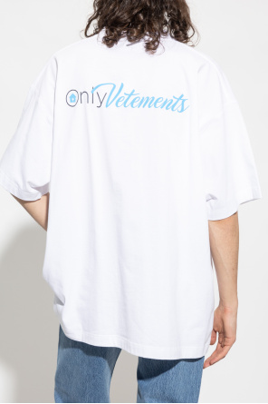 VETEMENTS Burberry Kids short-sleeve logo print shirt White