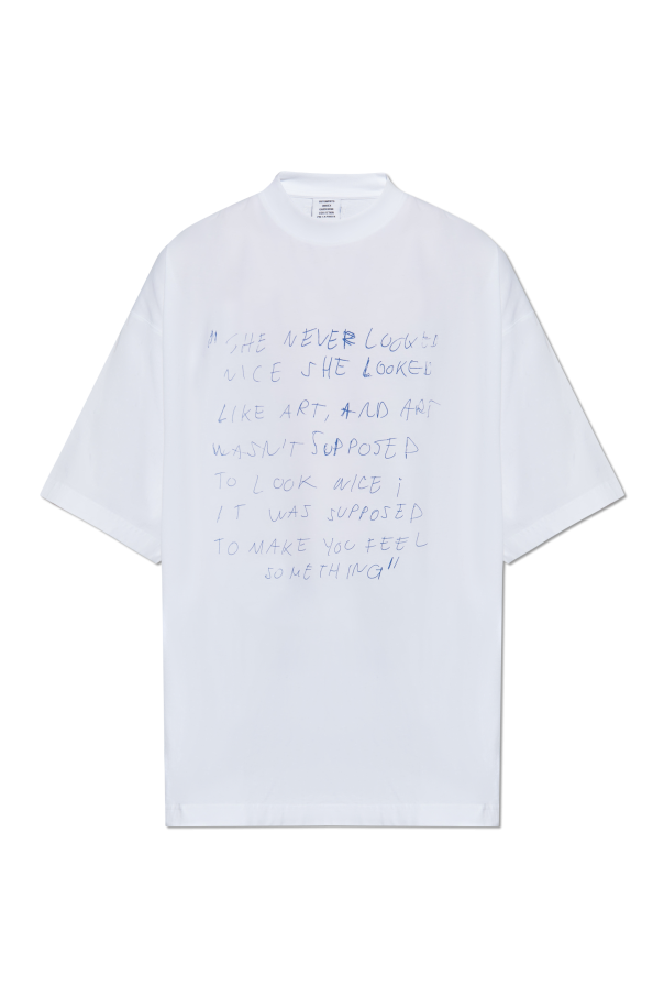 VETEMENTS T-shirt with print