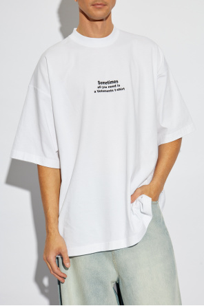 VETEMENTS T-shirt z nadrukiem