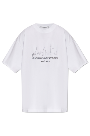 T-shirt o luźnym kroju