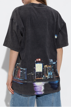 Alexander Wang T-Shirt mit Print und glänzenden Applikationen