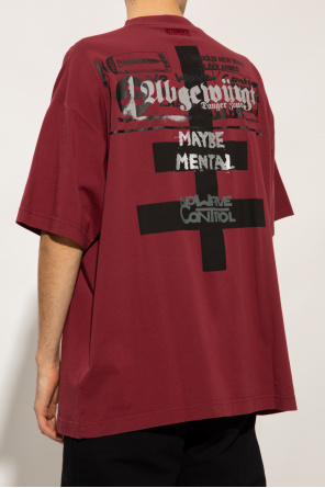 Vetements Logo T-shirt - Burgundy