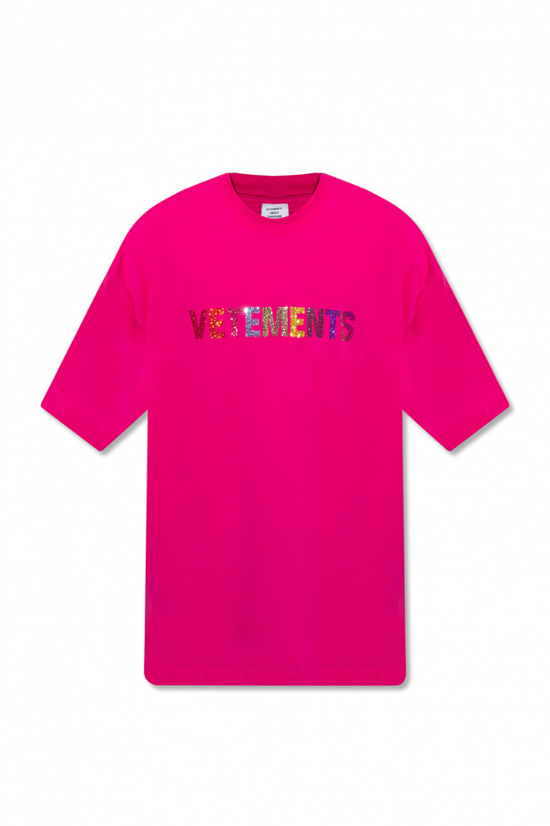 VETEMENTS adidas Graphic T-shirt cut-out The 3 Stripe Brand