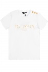 Balmain Cropped-Top mit Logo-Print Schwarz