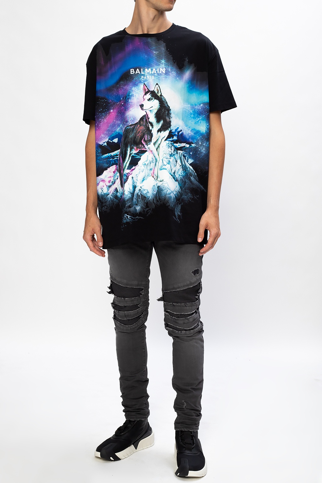 balmain oversized t shirt