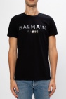 balmain chain Logo T-shirt
