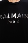 balmain chain Logo T-shirt