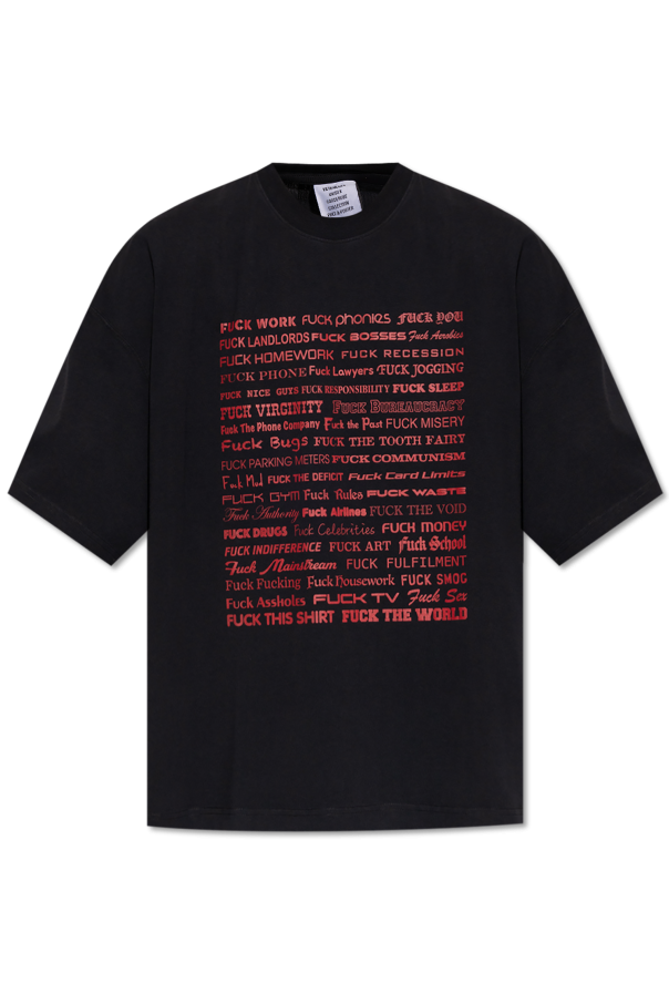 T-shirt with print od VETEMENTS