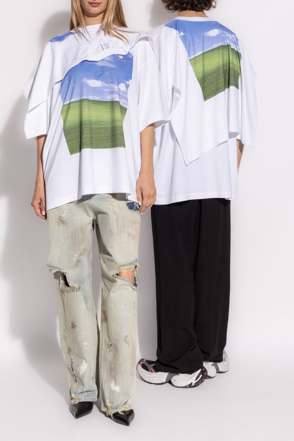 VETEMENTS Camiseta com estampa
