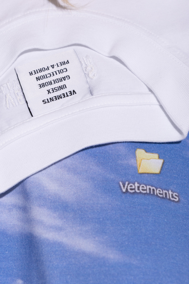 VETEMENTS Camiseta com estampa