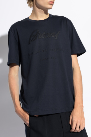 Brioni T-shirt with embroidered logo