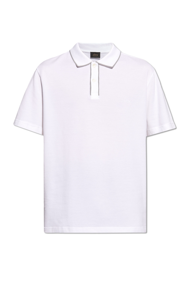 Brioni Cotton polo shirt with logo
