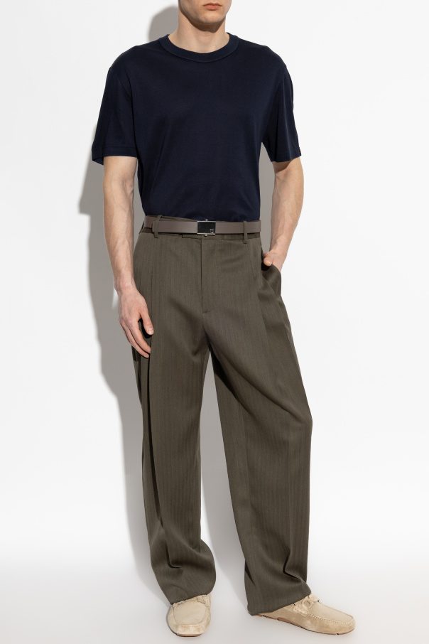Brioni Silk t-shirt with round neckline