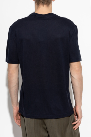Brioni Silk t-shirt with round neckline