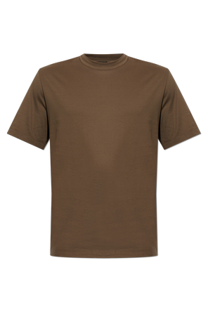 Cotton t-shirt with embroidered logo