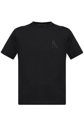 T-shirt with embroidered logo