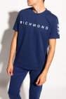 John Richmond Reclaimed Vintage Inspired Plus T-shirt à logo Crème