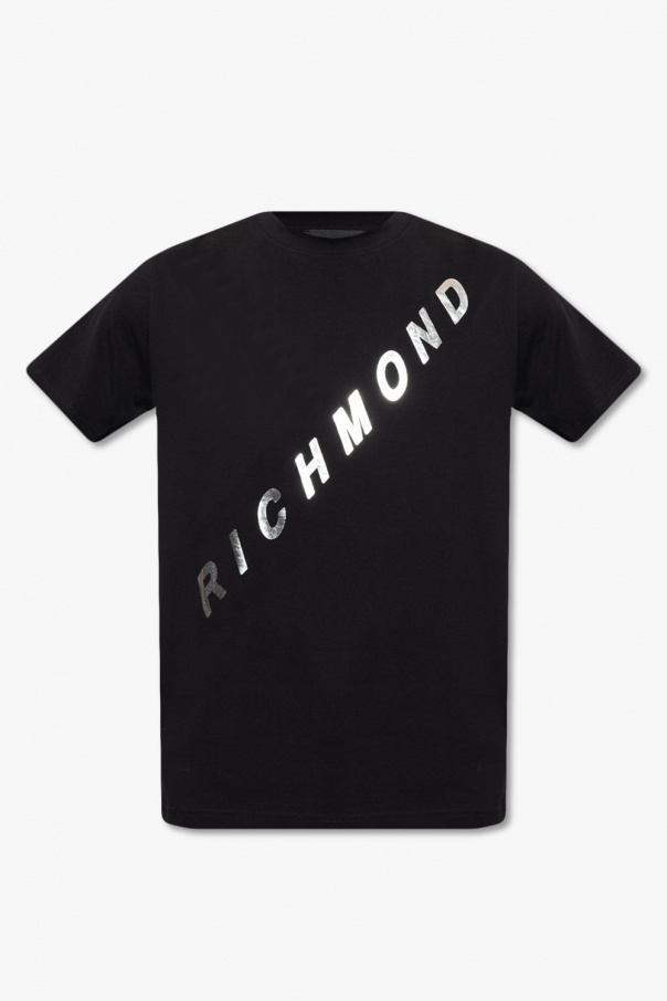 John Richmond Alexander Wang T-shirt weight con logo Blu