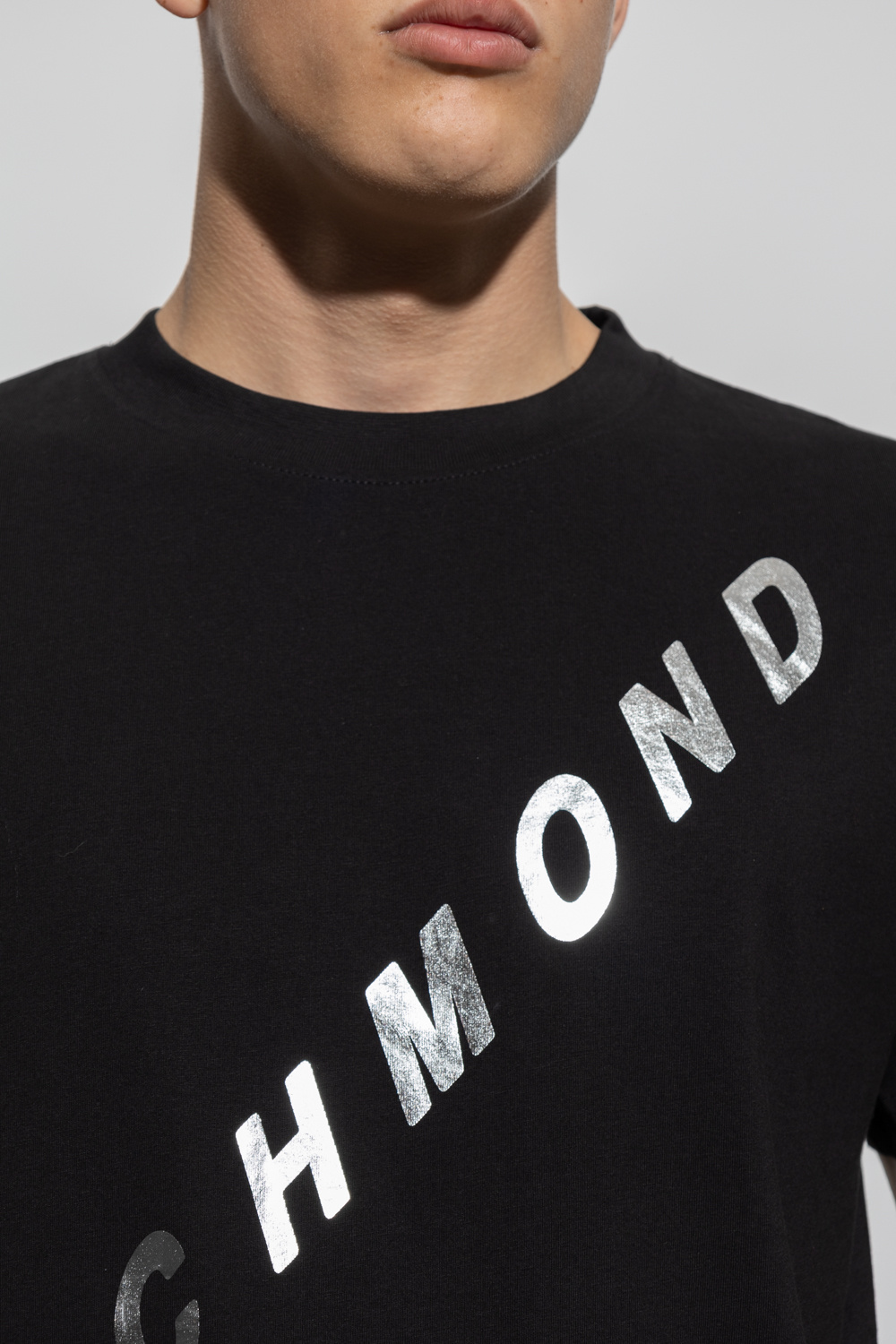 John Richmond contrasting pocket cotton T-shirt