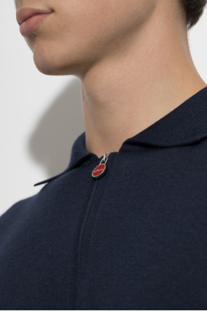 Kiton Kaszmirowe polo z długimi rękawami