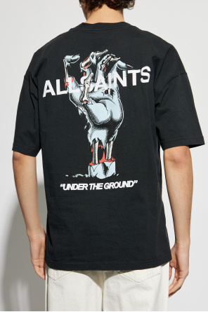 AllSaints T-shirt with Undergrand print