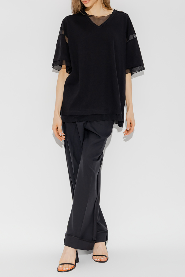 Undercover Tulle-trimmed T-shirt