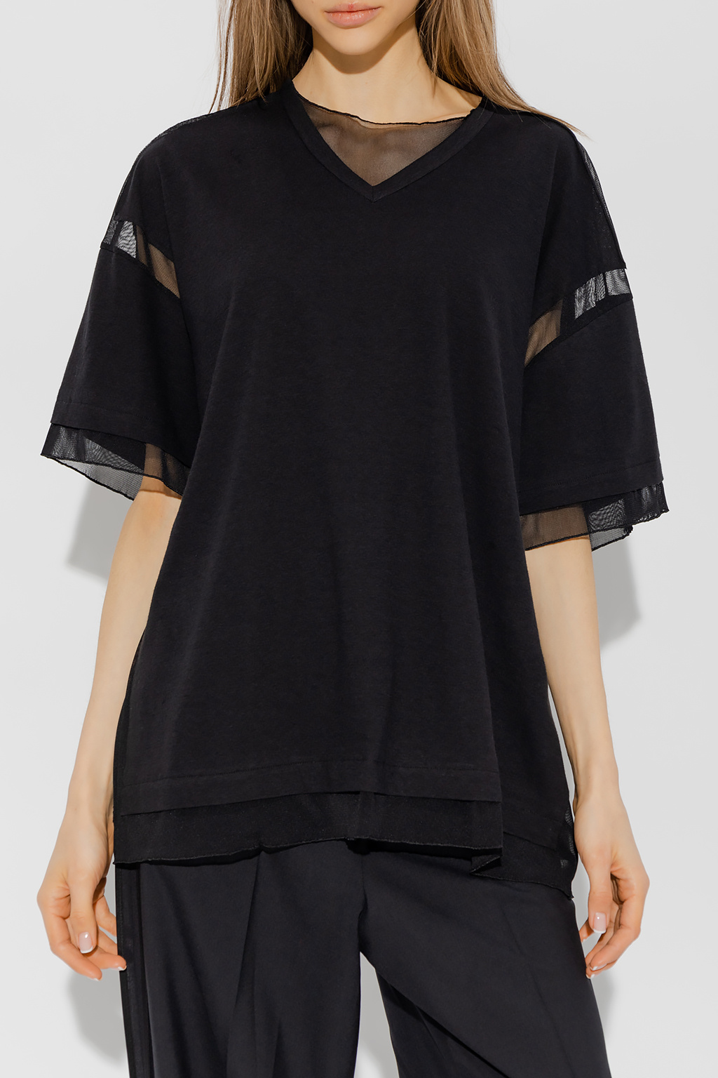 Undercover Tulle-trimmed T-shirt