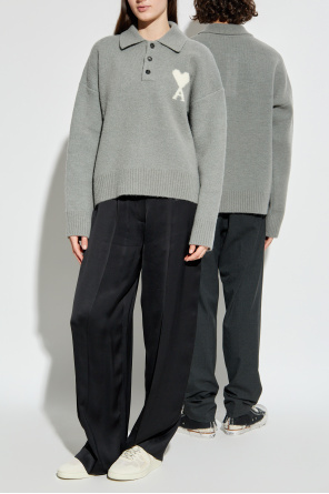 Cárdigan con logo od Ami Alexandre Mattiussi