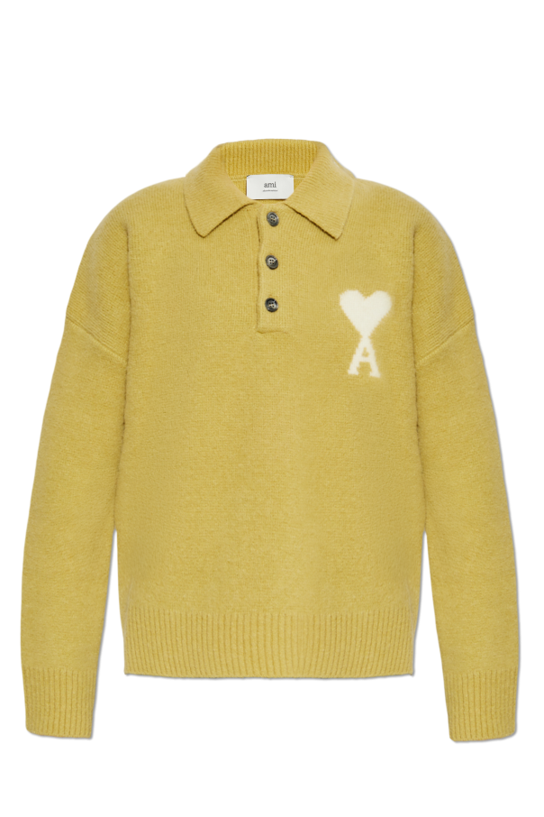Polo sweater with logo od Ami Alexandre Mattiussi